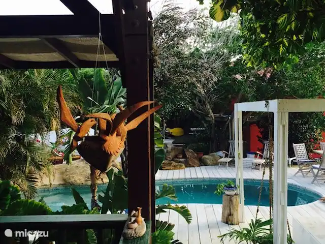Location de Vacances Aruba, Aruba central, Santa Cruz, villa - Villa Luna Llena Jardin tropical de 3000m2