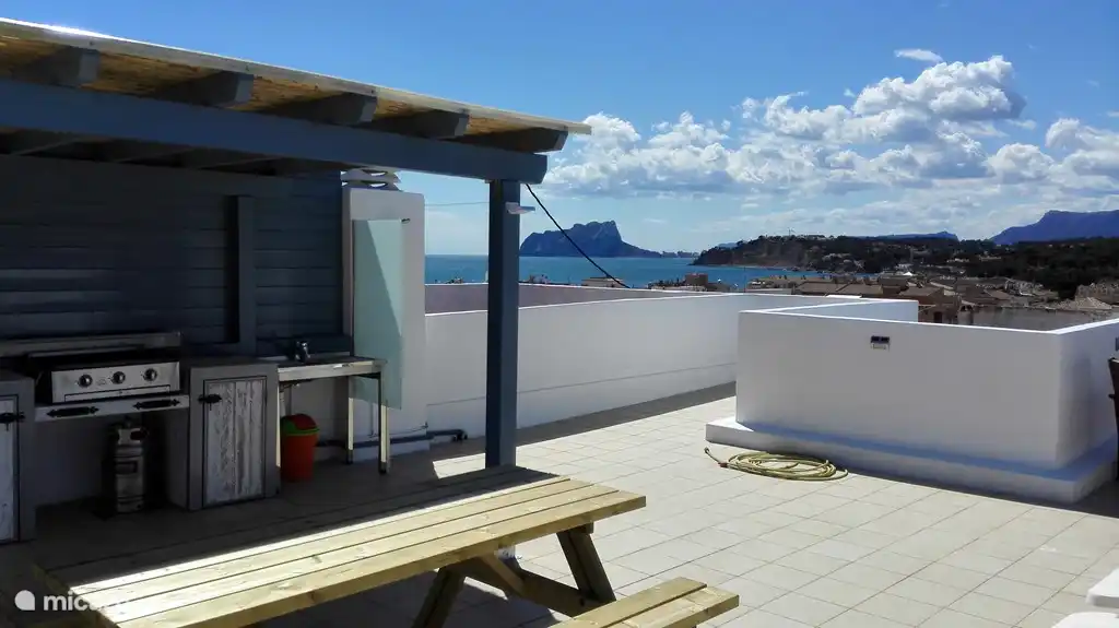 Apartment mit fantastischem Meerblick in Spanien, Costa Blanca, Moraira - Appartement