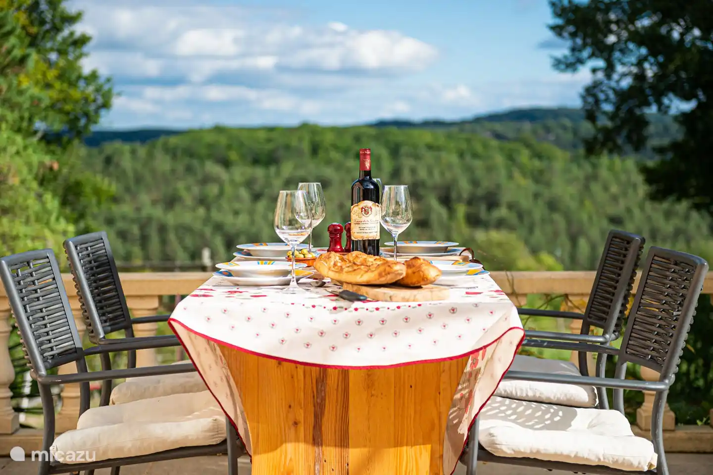 Die Aussicht von der Terrasse