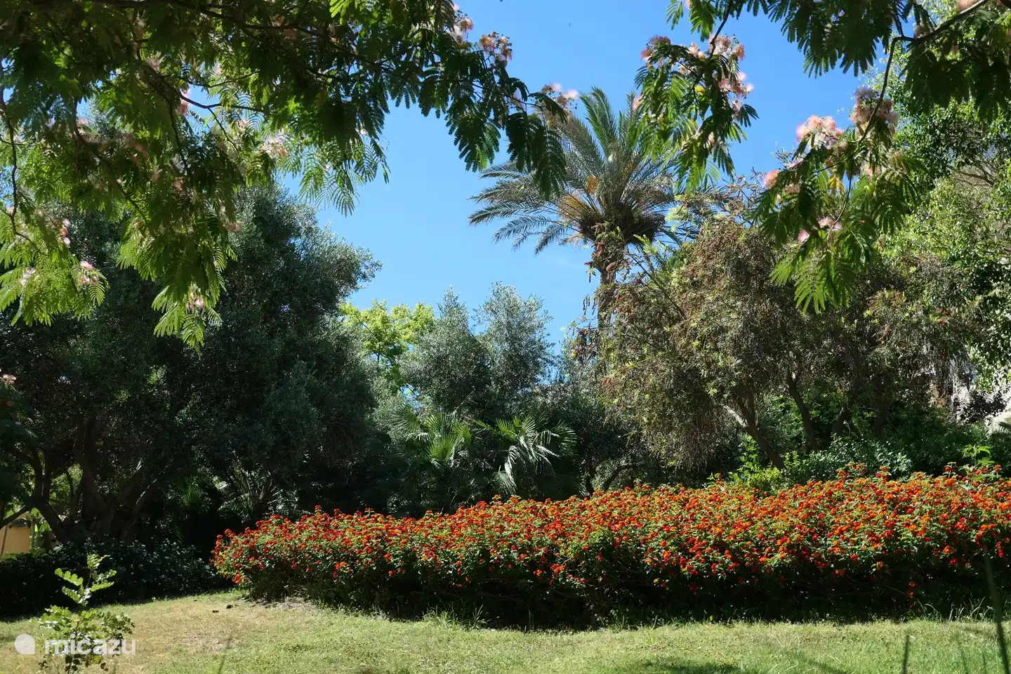 Einer der vielen schönen Parks in Estepona
