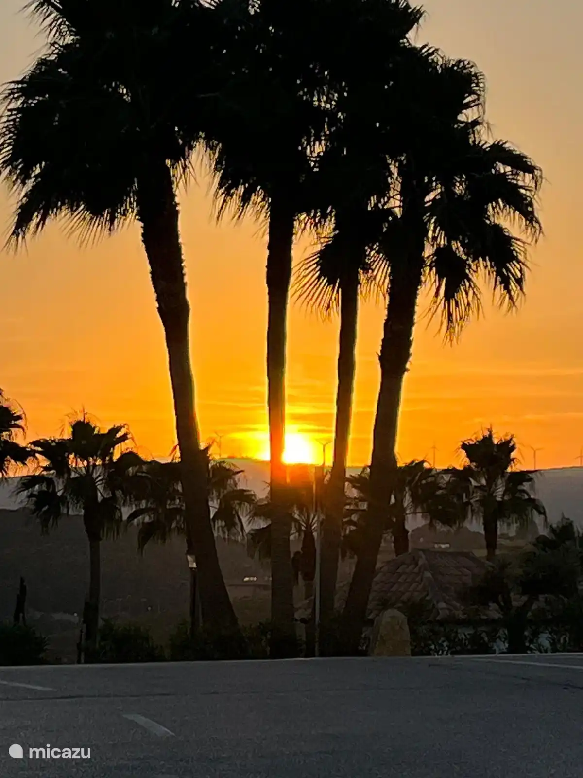 Sonnenuntergang; Von der Terrasse unserer Wohnung aus gesehen.