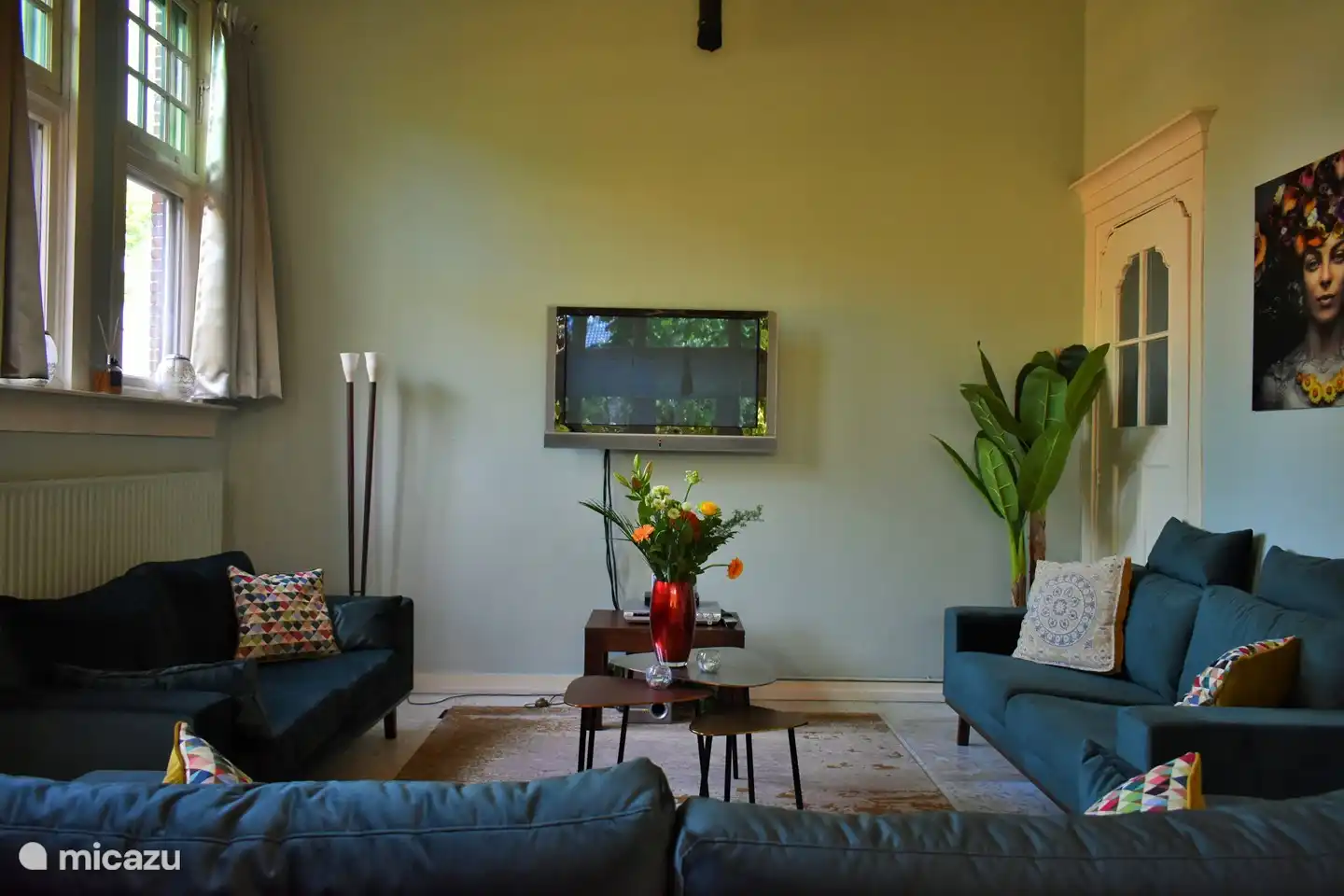 Ook deze flatscreen bezit een Google chromecast.