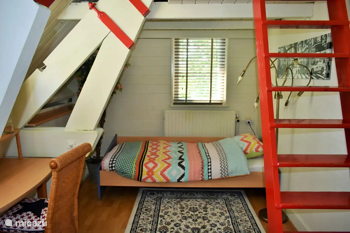 Slaapkamer 1 x 1 persoons-bed 