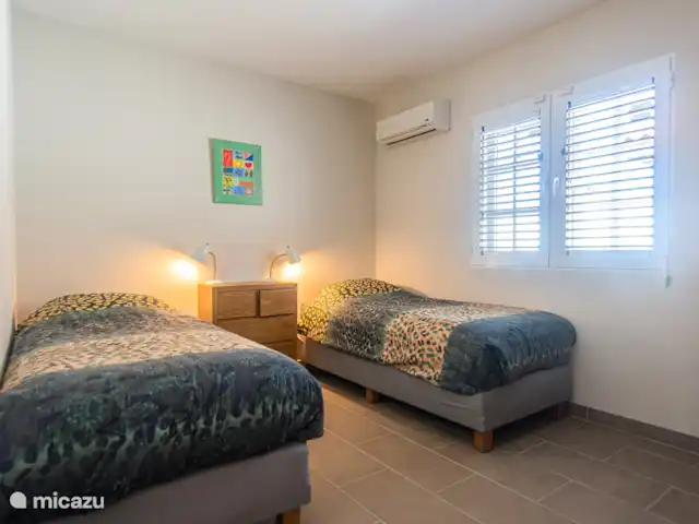 Location de Vacances Aruba, Paradera, Modanza, villa - Villa La Granda Chambre 3 de 12 m² avec 2 lits simples de 200 x 90 cm