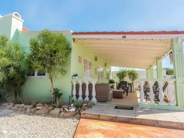 Location de Vacances Aruba, Paradera, Modanza, villa - Villa La Granda La véranda/porche où souffle une brise fraîche