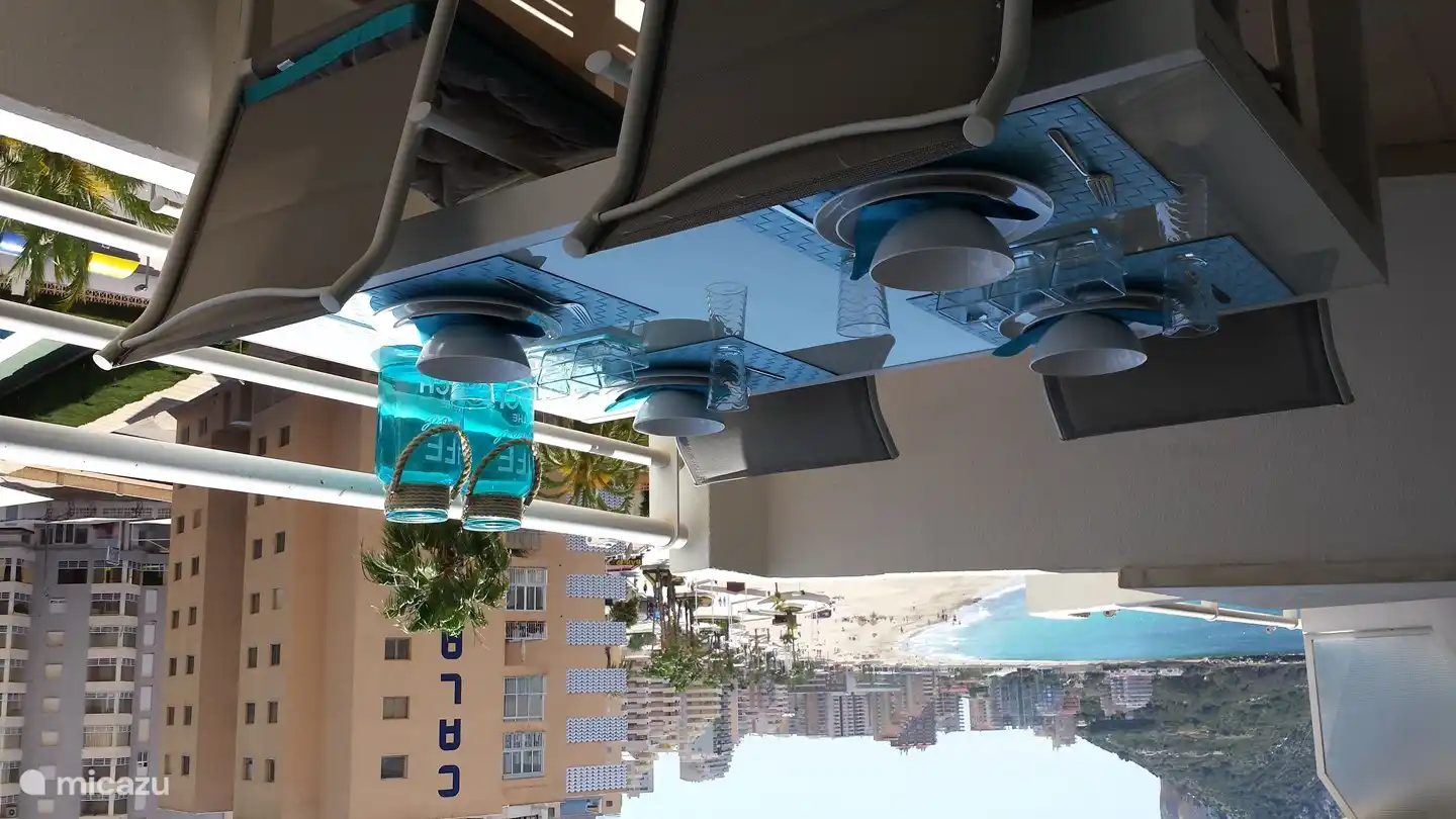 Vue depuis le balcon spacieux Casa Delmolino