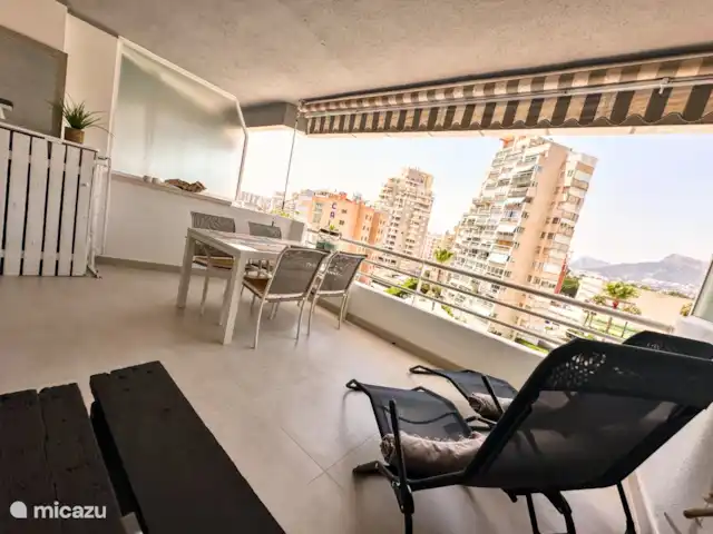 Location de Vacances Espagne, Costa Blanca, Calpe, appartement - Maison Delmolino Balcon + transats