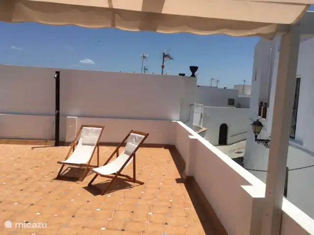 vivienda urbana en España, Andalucía, Vejer de la Frontera – Casa Azulén Terraza