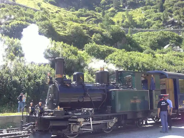 Location de Vacances Suisse, Valais, Fiesch, chalet - Chalet Rivendell Sur le col de la Furka dans un vieux train à vapeur
