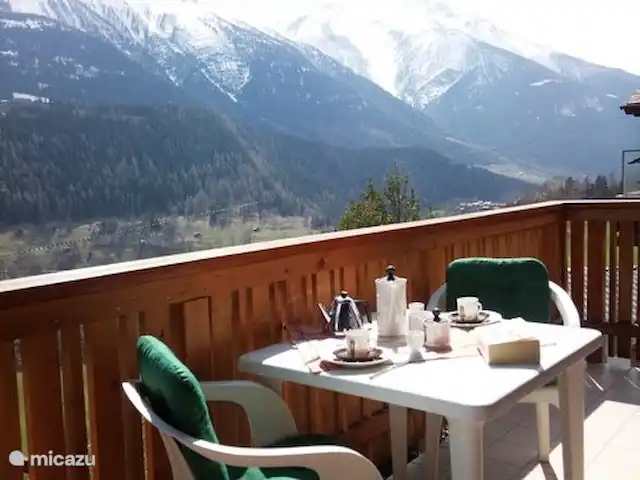 Location de Vacances Suisse, Valais, Fiesch, chalet - Chalet Rivendell Vue du balcon