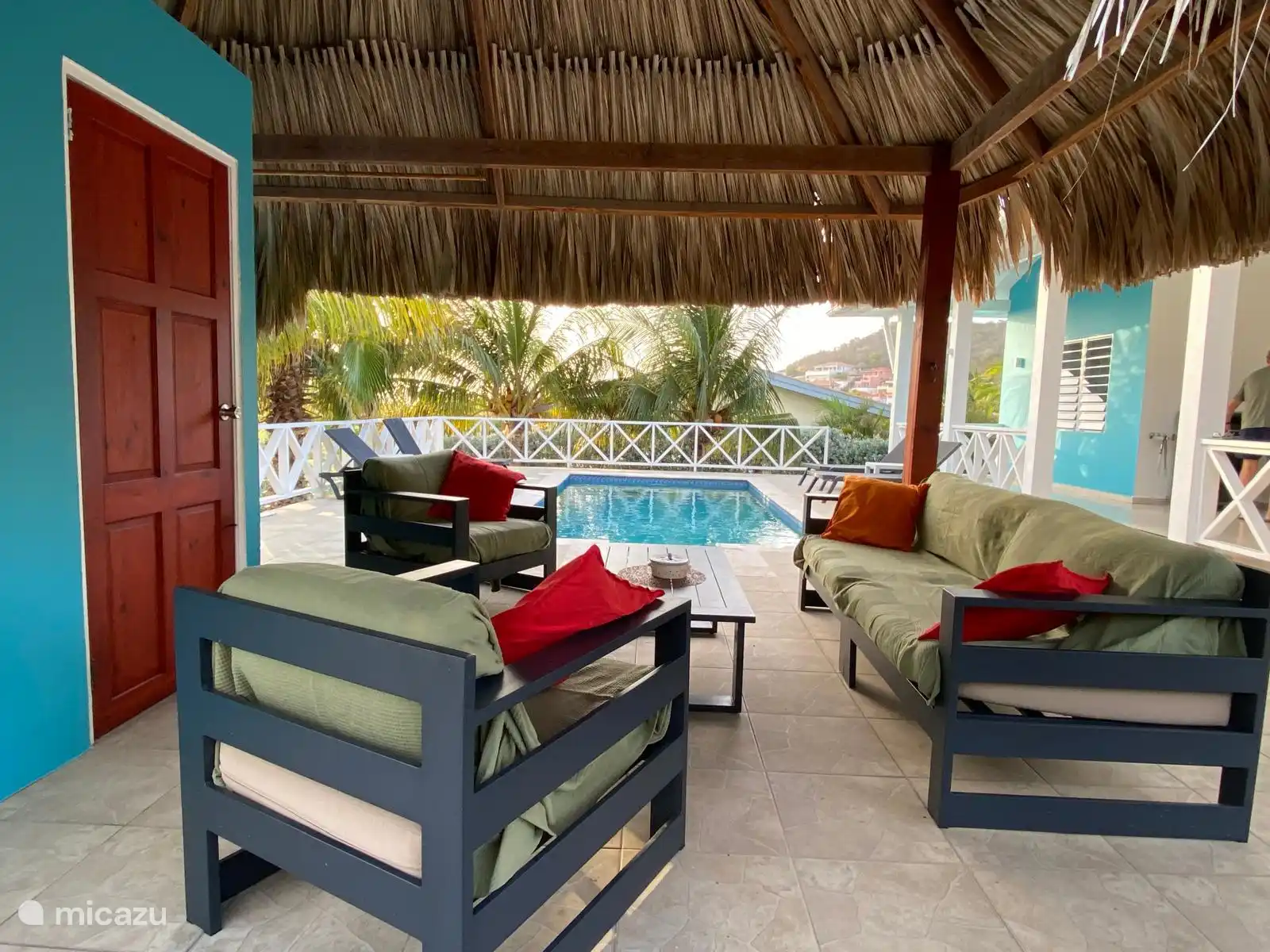Gemütliche Sitzecke mit Palapa