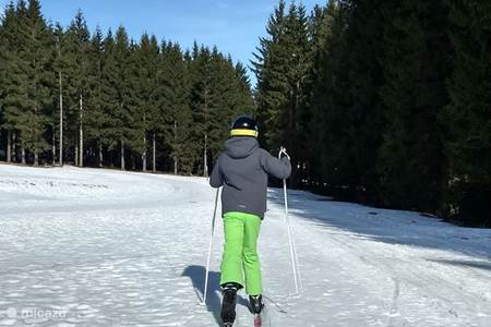Parque de esquí de fondo y luge y snowboard