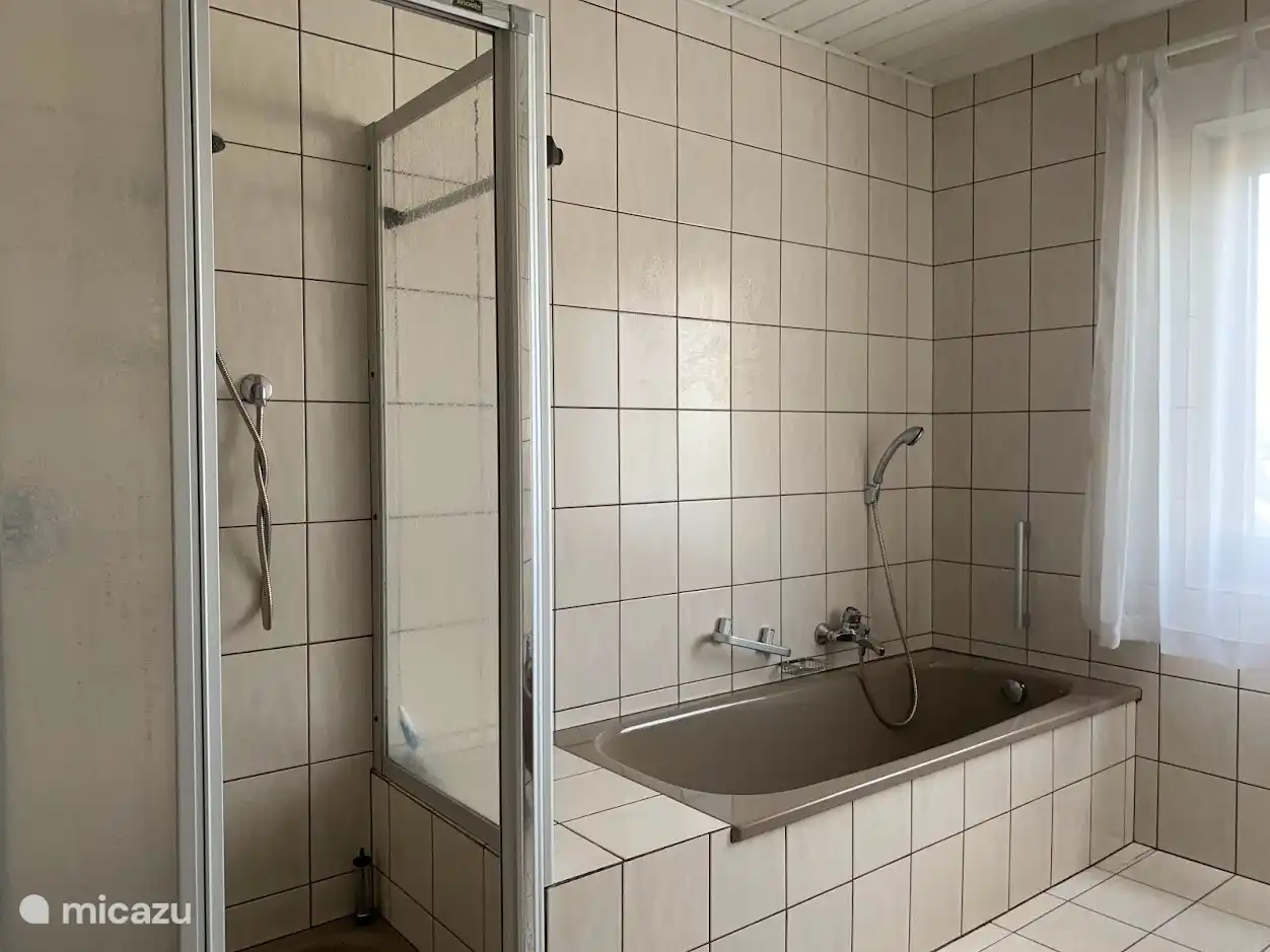 Ba&#241;o con ba&#241;era y ducha