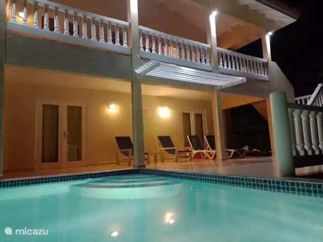 Villa Una | Curaçao, Banda Abou (ouest), Coral Estate, Rif St.Marie - villa éclairage de nuit