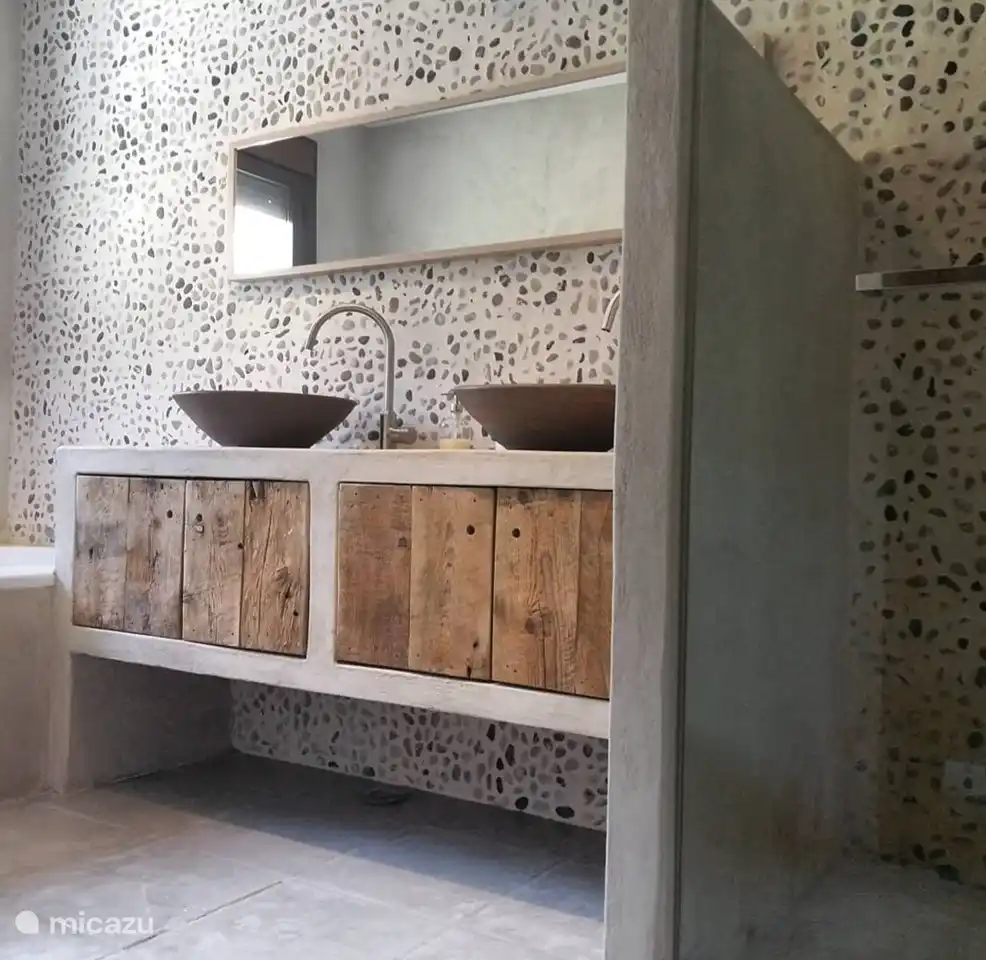 2ème salle de bain, cela a une baignoire à jets ! Et douche séparée.