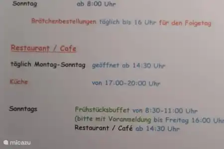Mini markt en restaurant op het park