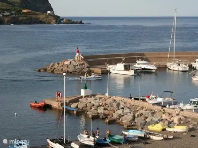 Tramuntane 3 | Espagne, Costa Brava, Colera - appartement Vue sur le port depuis la terrasse