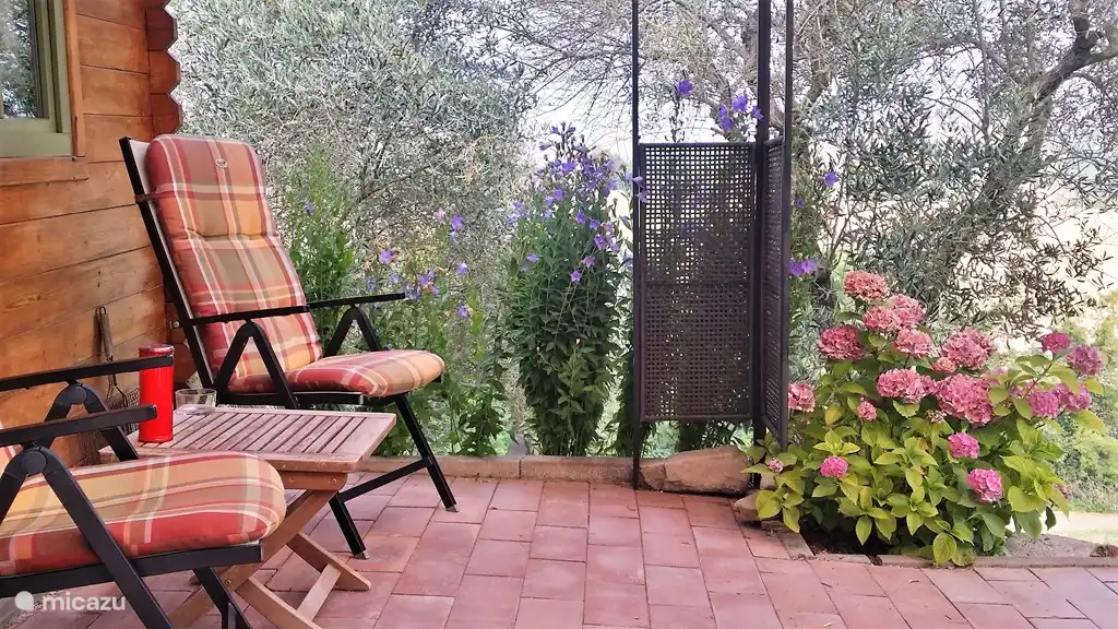 Relax among the flowers.