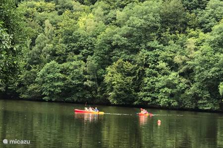 Canoeing or kayaking on the Ourthe