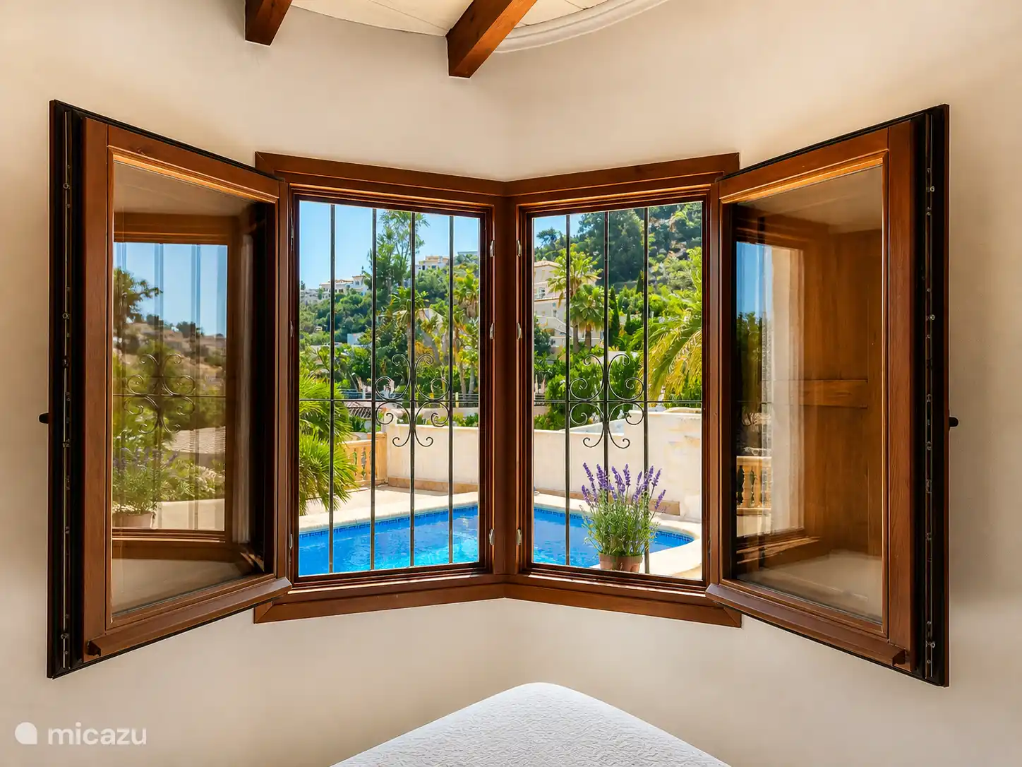 from the bedroom overlooking the pool