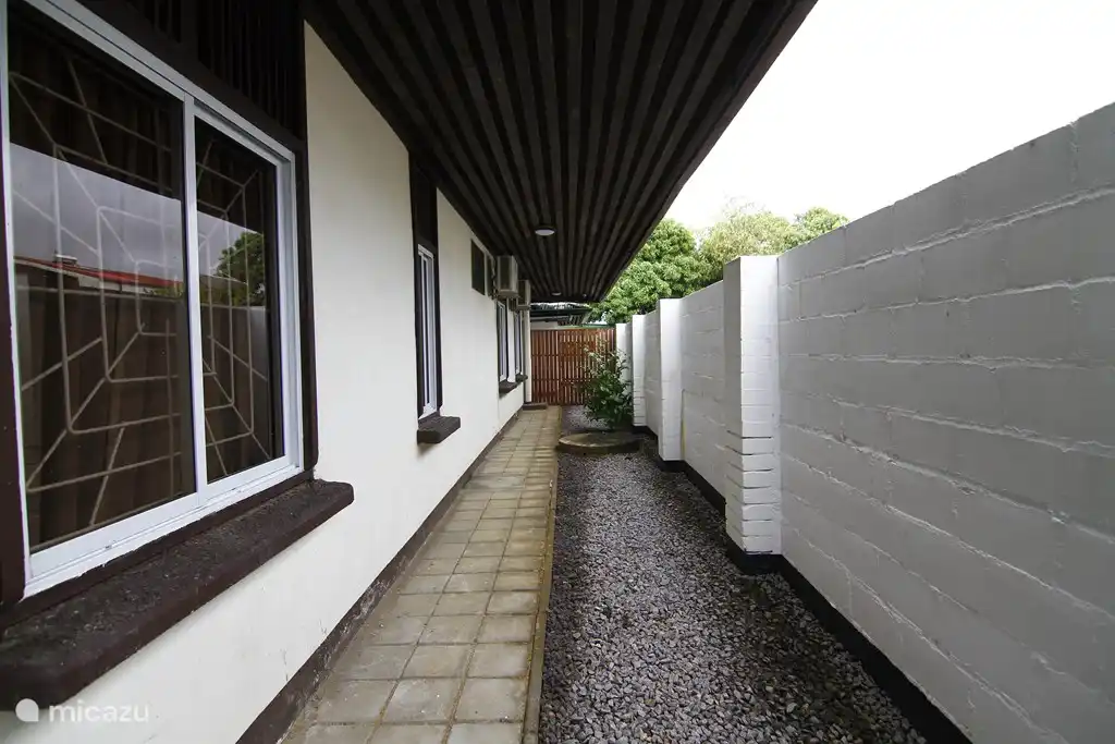 Right side of the house