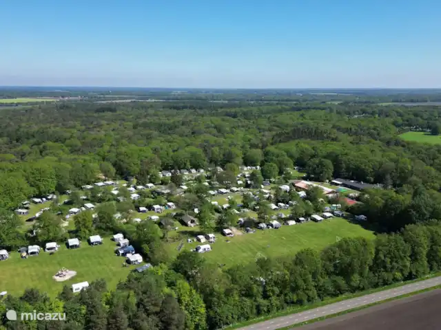 De Bronzen Emmer huren in Nederland, Drenthe, Meppen - bungalow Luchtfoto
