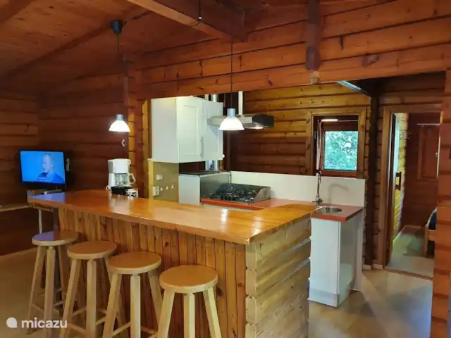 De Bronzen Emmer huren in Nederland, Drenthe, Meppen - bungalow Keuken in de Finse bungalow