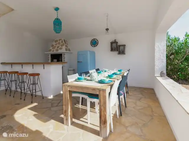 Villa Estel avec piscine privée | Espagne, Costa Dorada, L'Ampolla - villa Bar extérieur avec barbecue