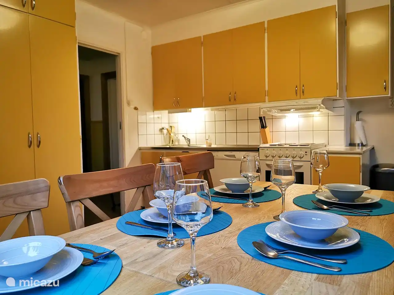 Die geräumige Wohnküche