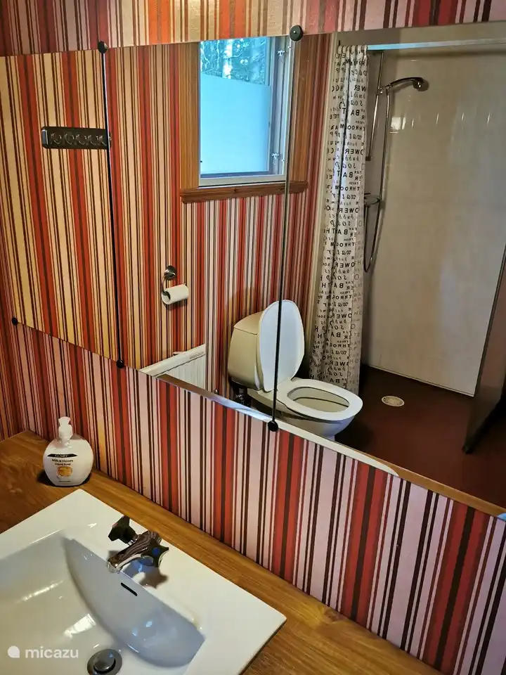 Dusche und WC im Erdgeschoss