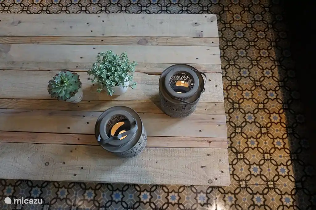 zelfgemaakt salontafel