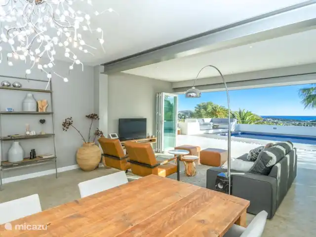 Villa moderne à Moraira | Espagne, Costa Blanca, Moraira - villa Séjour avec terrasse attenante