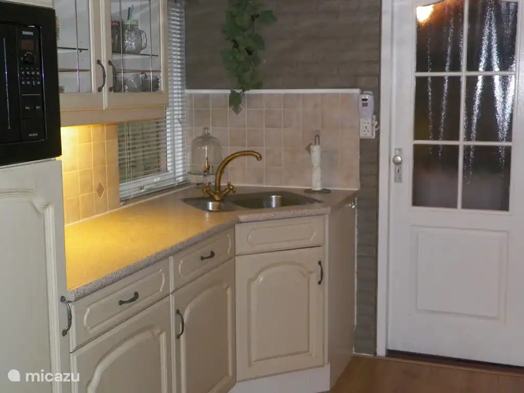 kitchen sink with oven, microwave, dishwasher