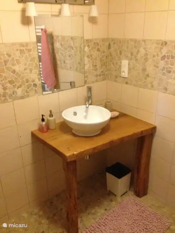 Bad mit Dusche und WC