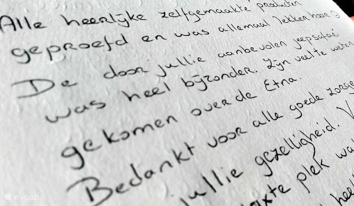 Viele niederländische Gäste sind Ihnen schon vorausgegangen.. Casa Oliva Nera aus 2014!