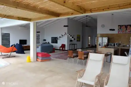 Vakantiehuis Bonaire, Bonaire, Kralendijk villa Villa Vincent leefruimte