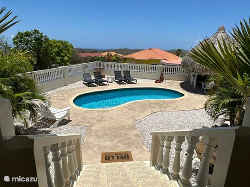 Vakantiehuis Curaçao, Banda Abou (west), Fontein Villa Villa Rayo di Solo met zeezicht