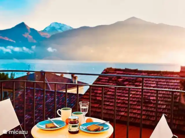 Le Quattro Stagioni Vue sur le lac  | Italie, Lac de Côme, Acquaseria - appartement Petit-déjeuner avec vue