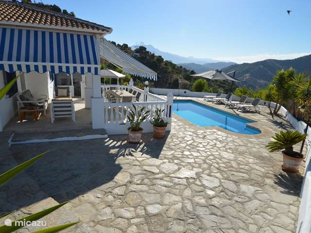 Holiday home in Spain, Costa del Sol, Comares - villa Villa Casa Blanca + guest apartment