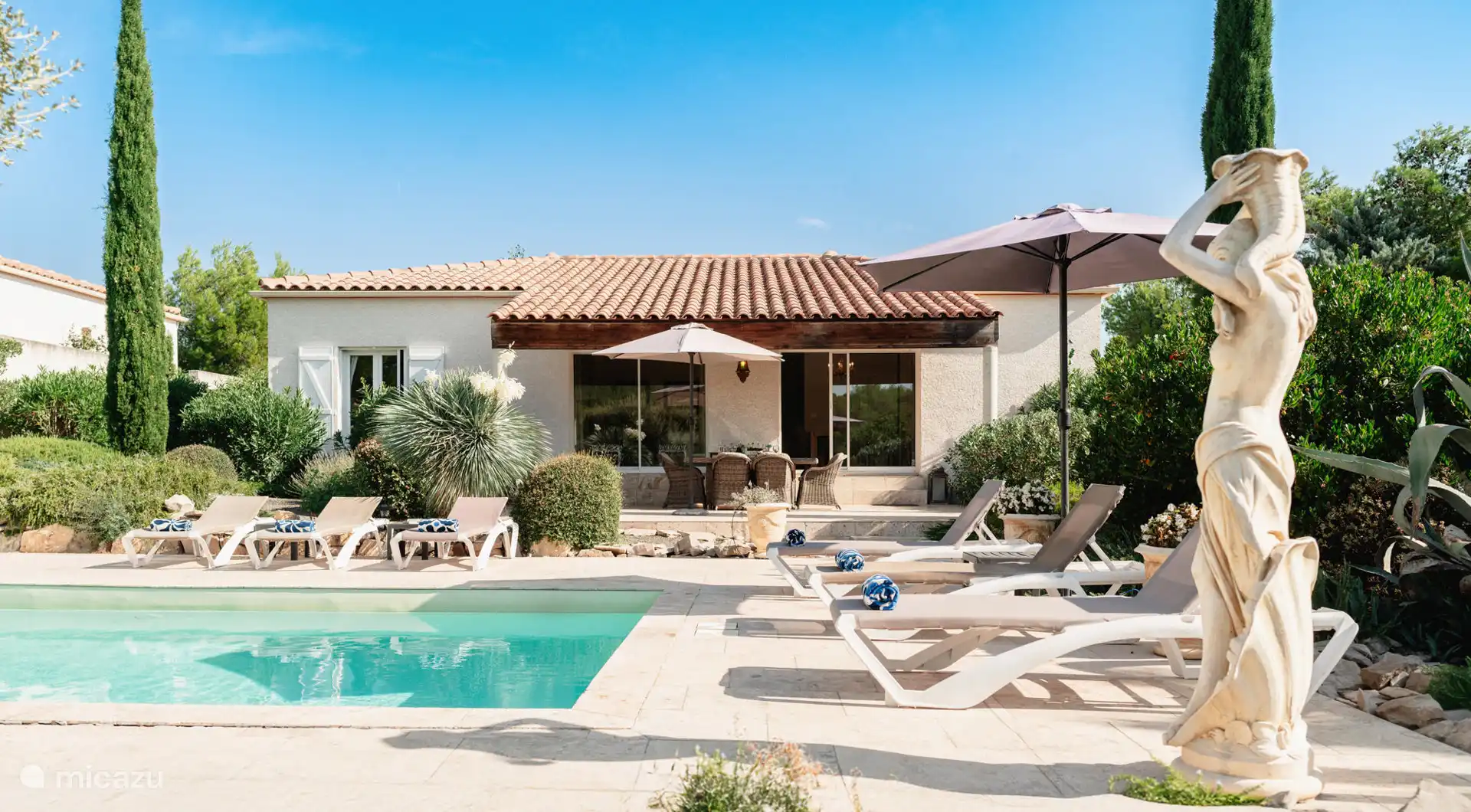 Villa Aphrodite in Frankreich, Aude, Pouzols-Minervois - villa