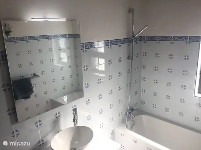 Maison d'Urzé | Portugal, Algarve, Alcantarilha - villa Salle de bain en suite chambre 2 avec baignoire et WC