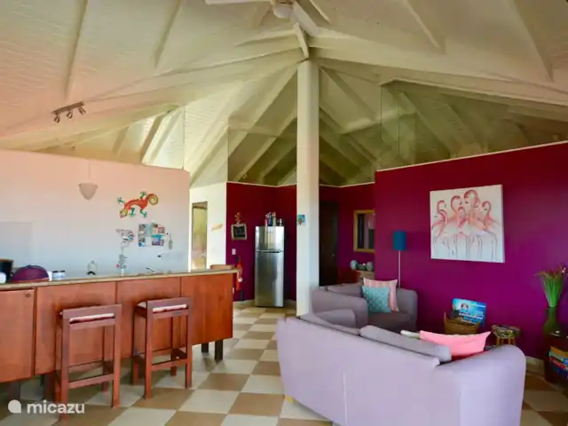 V.I.P. Blue Bay Beach Villa | Curaçao, Curaçao-Centre, Blue Bay - villa Le spacieux séjour avec cuisine ouverte