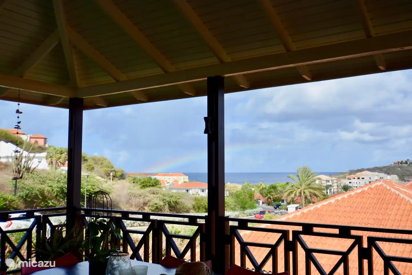 Vista al mar desde la terraza de la villa.