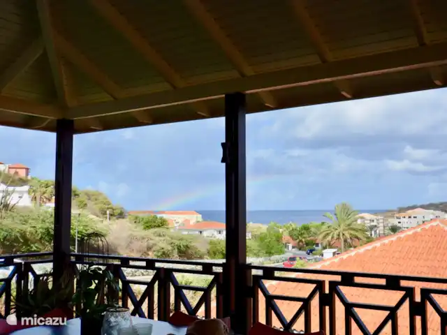 V.I.P. Blue Bay Beach Villa | Curaçao, Curaçao-Centre, Blue Bay - villa Vue mer depuis la véranda de la villa