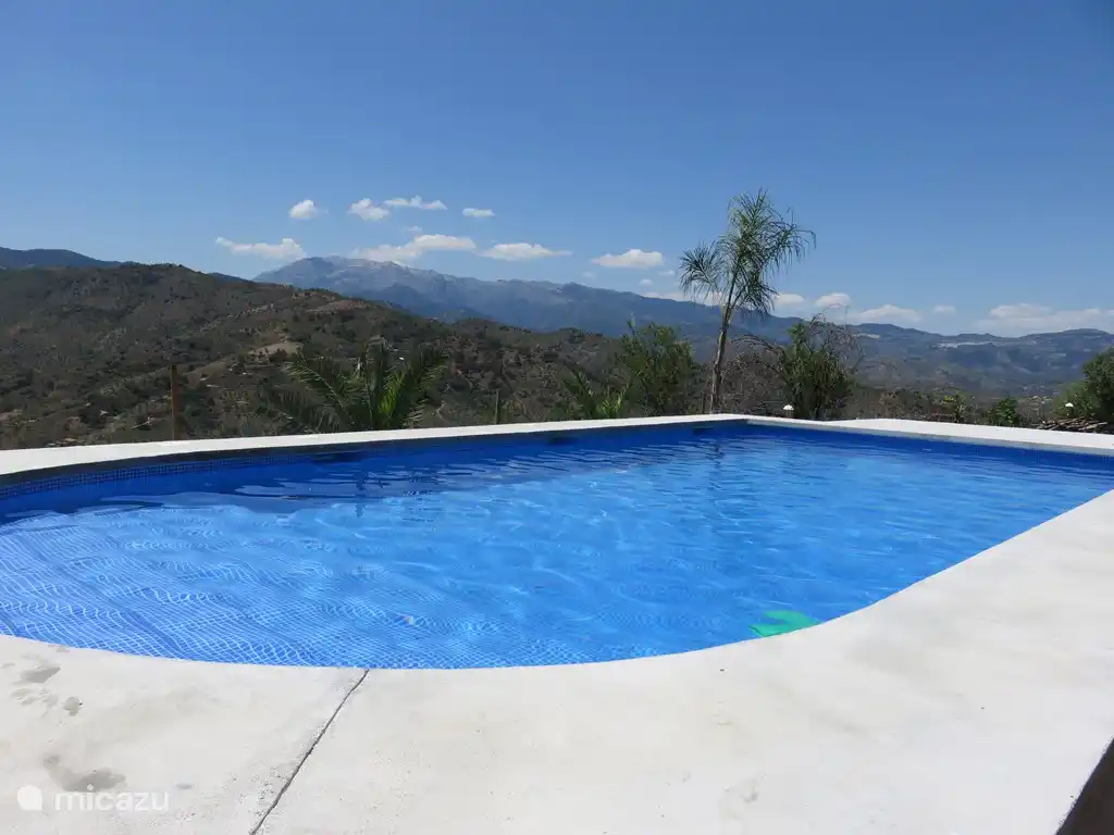 Het uitzicht vanaf het zwembad