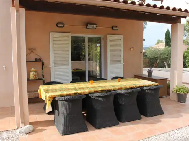 L'Huveaune | France, Var, Nans-les-Pins - villa Terrasse couverte à l'arrière