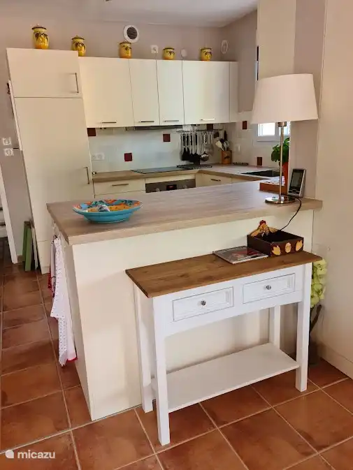 View of the kitchen from the dining area