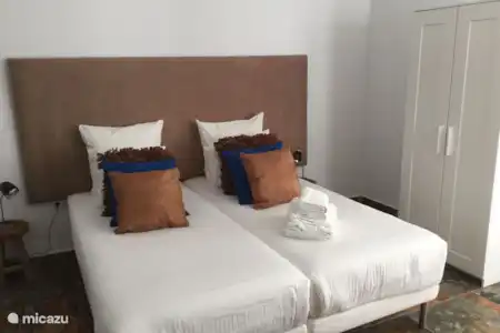Vakantiehuis Spanje, Andalusië, Alhaurín el Grande studio Studio Cortijo Andaluz boxpring bedden