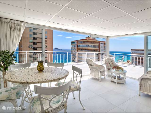 Duiken / snorkelen, Spanje, Costa Blanca, Benidorm, appartement Luxe Penthouse aan zee 2x dakterras