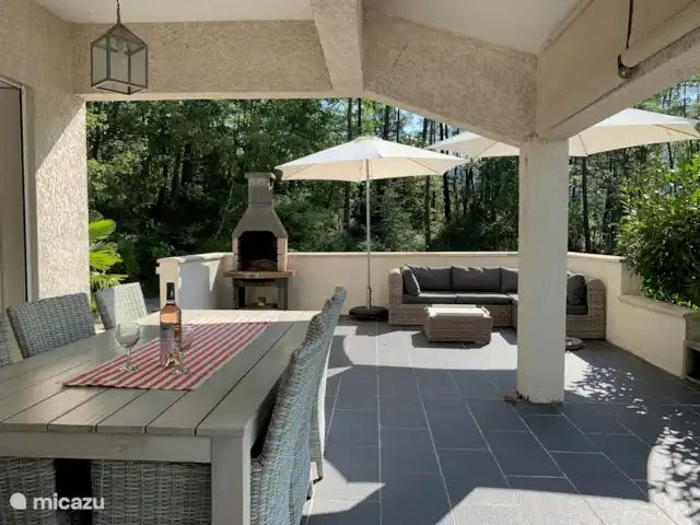 Villa Comfort en Francia, Gard, Molières-sur-Cèze - villa Nuestra preciosa terraza